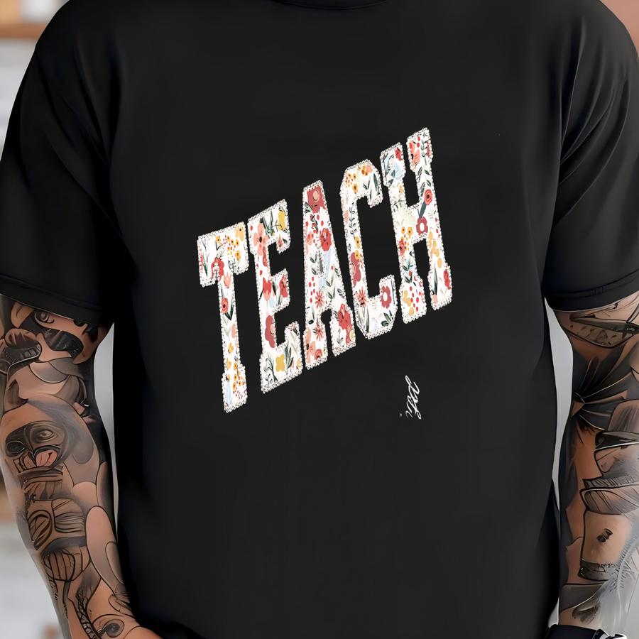 Personalized Teacher Sweatshirt, Custom Teach Crewneck, Mrs. Teacher Gift, Appreciation Gift, Back To School Teacher Sweatshirt T-shirt
