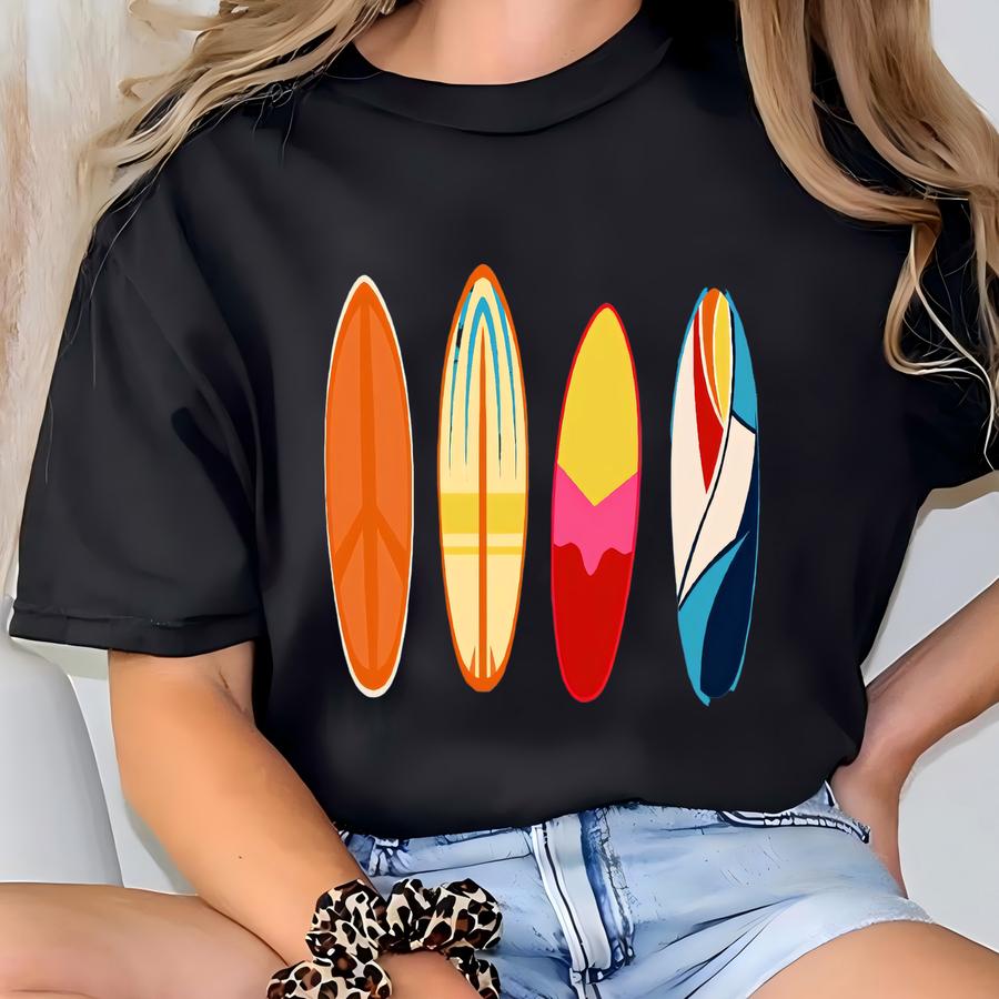 Surfers Shirt, Cool Surfing Shirt, Surf Boards Shirt, Surf Lover Gift, Surfer Gift, Summer Shirts, Beach Tee, Gift For Surfers, Gift For Her T-shirt
