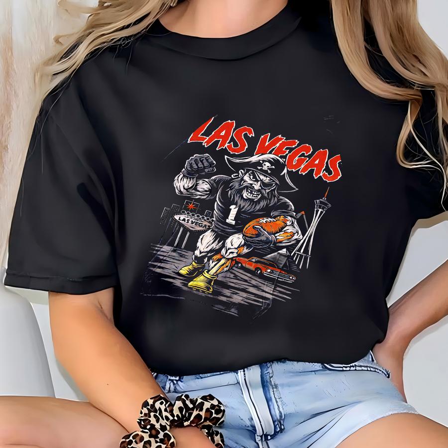 Vintage Las Vegas Football Acid Wash T Shirt, Distressed Heavy Hoodie, Oversized Washed Sweatshirt, Unisex Shirt, Gift For Him Gift For Her. T-shirt