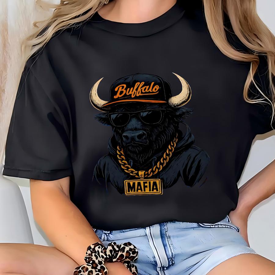 Vintage Buffalo Football Shirt, Buf Mafia Game Day Tee, Retro Buffalo Ny Sports Apparel, 716 Fan Gift, Bills Crewneck Sweatshirt T-shirt