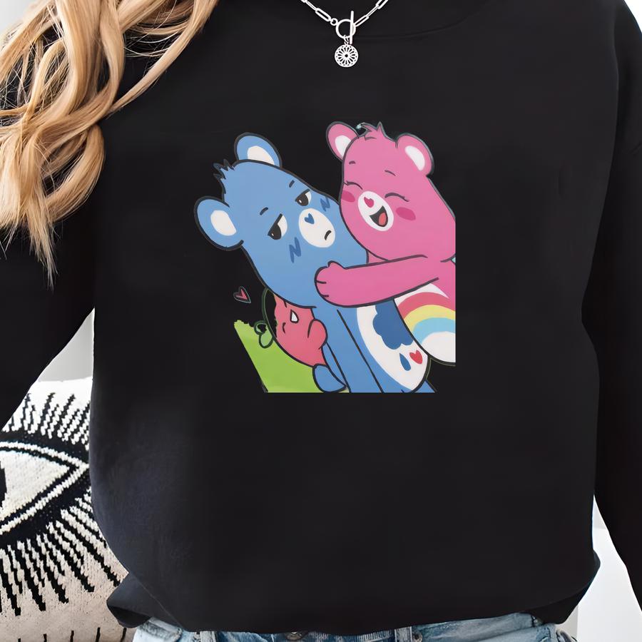 Cute Bear Couples Iphone Case, Magnetic Clear Impact Case, Cartoon Bear Phone Cover, Gifts For Kids, Kawaii Accessories Sweatshirt