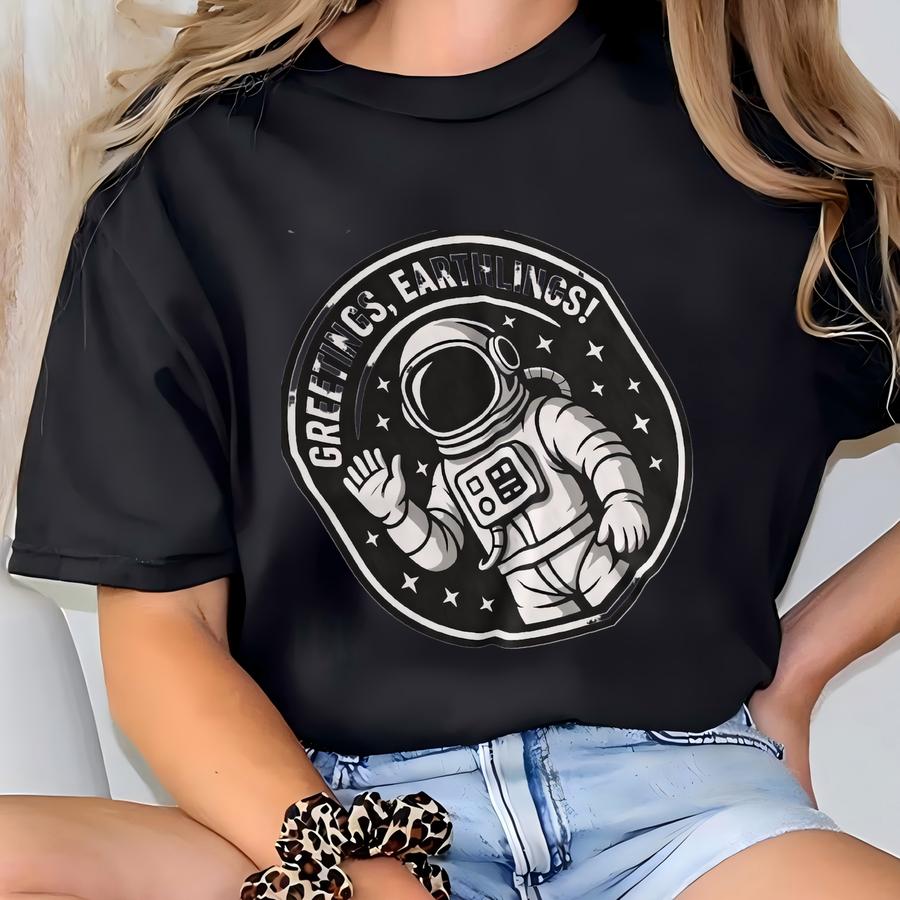 Astronaut Graphic Hoodie | Retro Space Illustration | Sci-fi Gift For Space Lovers T-shirt