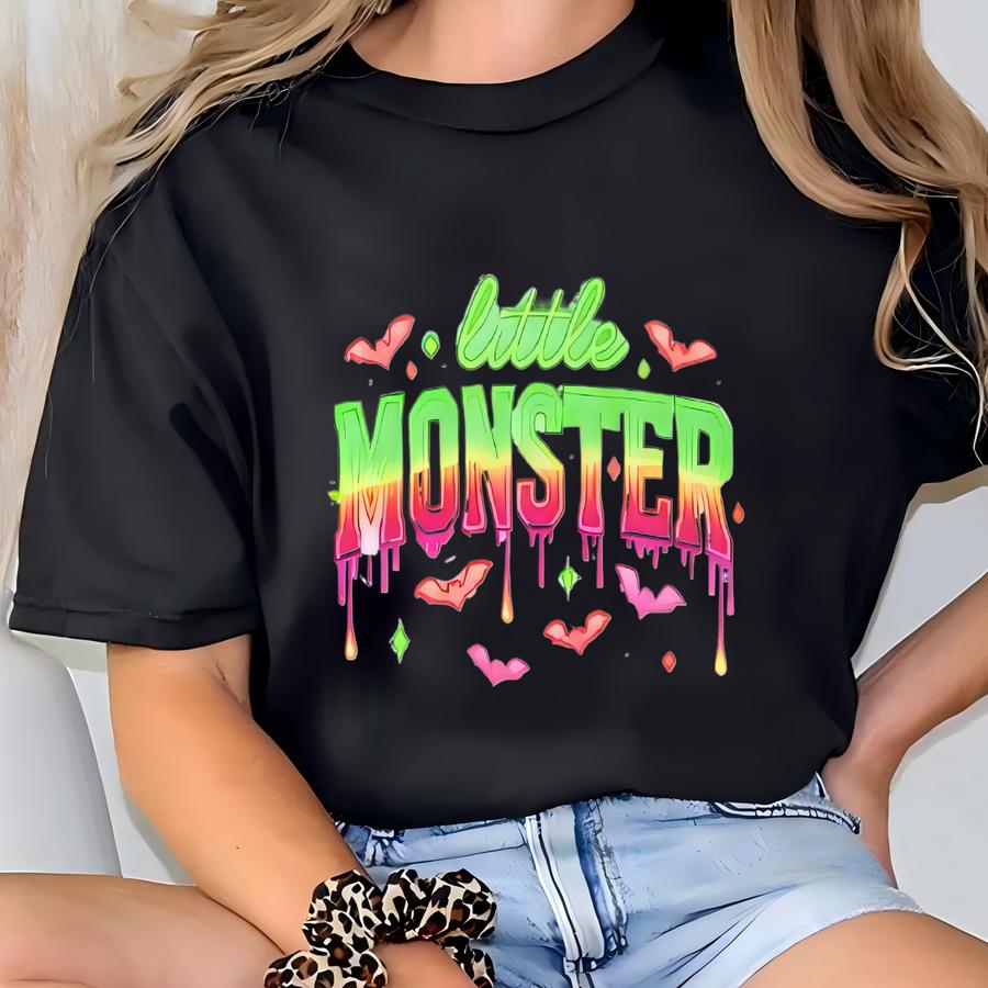 Dadcula Momster Little Monster Shirt, Matching Halloween Gift For Dad,halloween Mom Shirt,spooky Dad,spooky Mom,dadcula Shirt,momster,family T-shirt