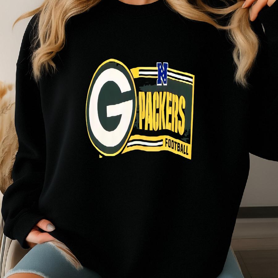 Vintage Green Bay Sweatshirt Green Bay Spell Out Crewneck Gb American Football Jumper Sweater Xl Sweatshirt
