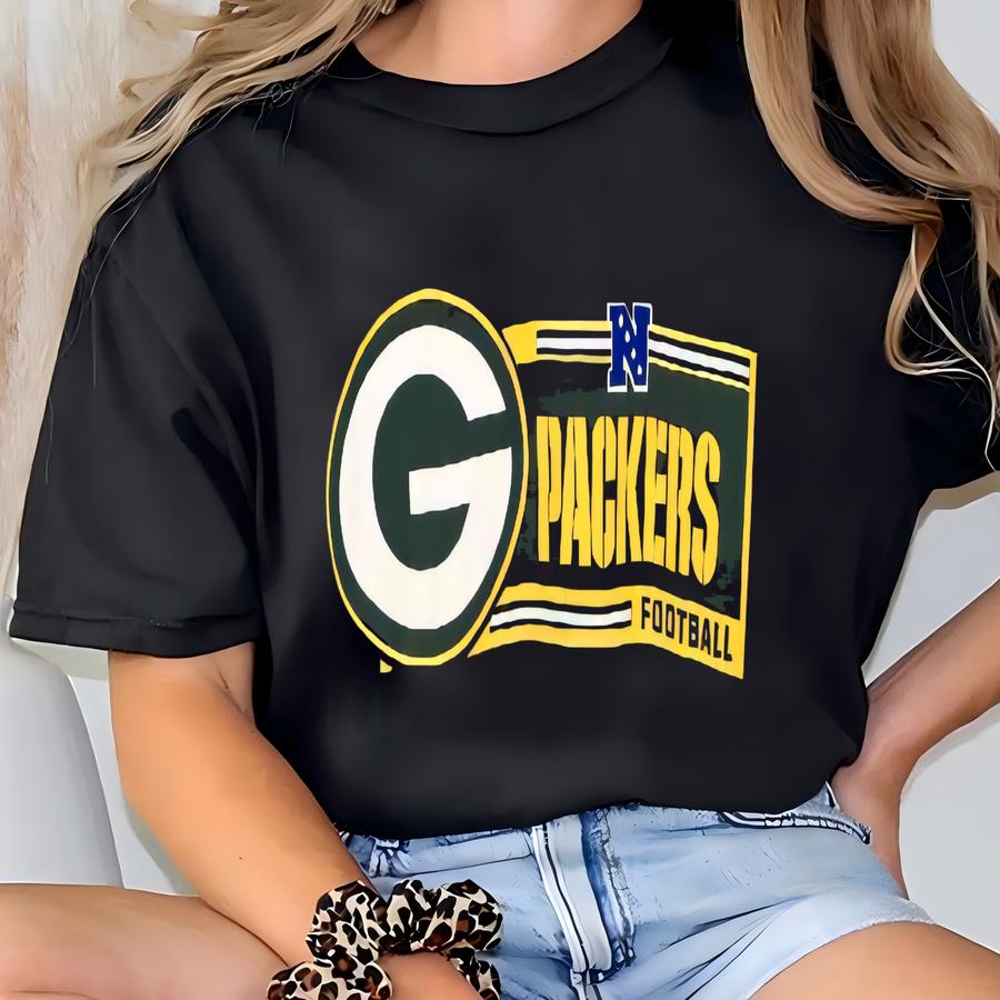 Vintage Green Bay  Sweatshirt Green Bay Spell Out Crewneck Gb American Football Jumper Sweater Xl T-shirt