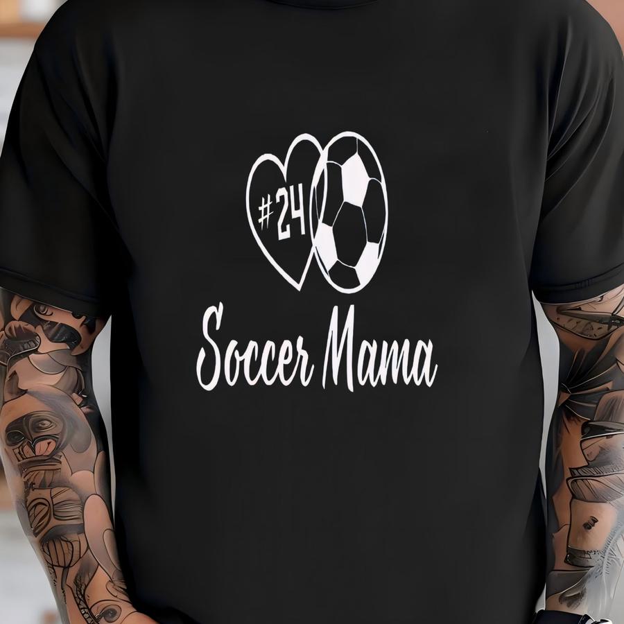 Custom Soccer Mom Shirt - Personalized Player Number - Tee T-shirt