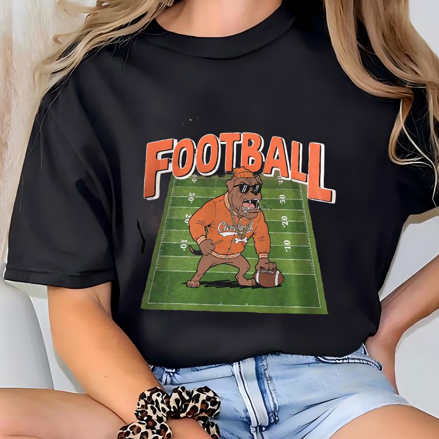 Vintage Cleveland Football Shirt, Browns Mascot Shirt, Cleveland Football Crewneck Tee,football Shirt,game Day Tee,browns Tee T-shirt