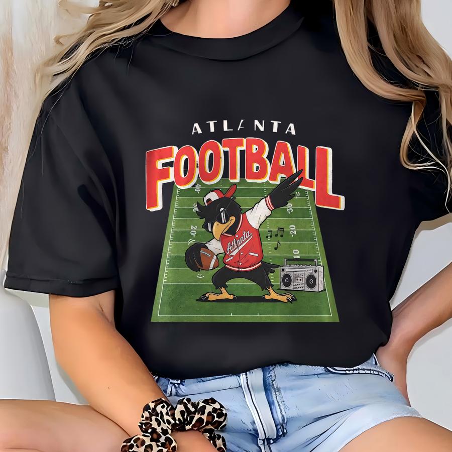 Vintage Atlanta Football Shirt, Falcons Mascot Shirt, Atlanta Football Crewneck Tee, Football Shirt,game Day Tee,falcons Gift T-shirt