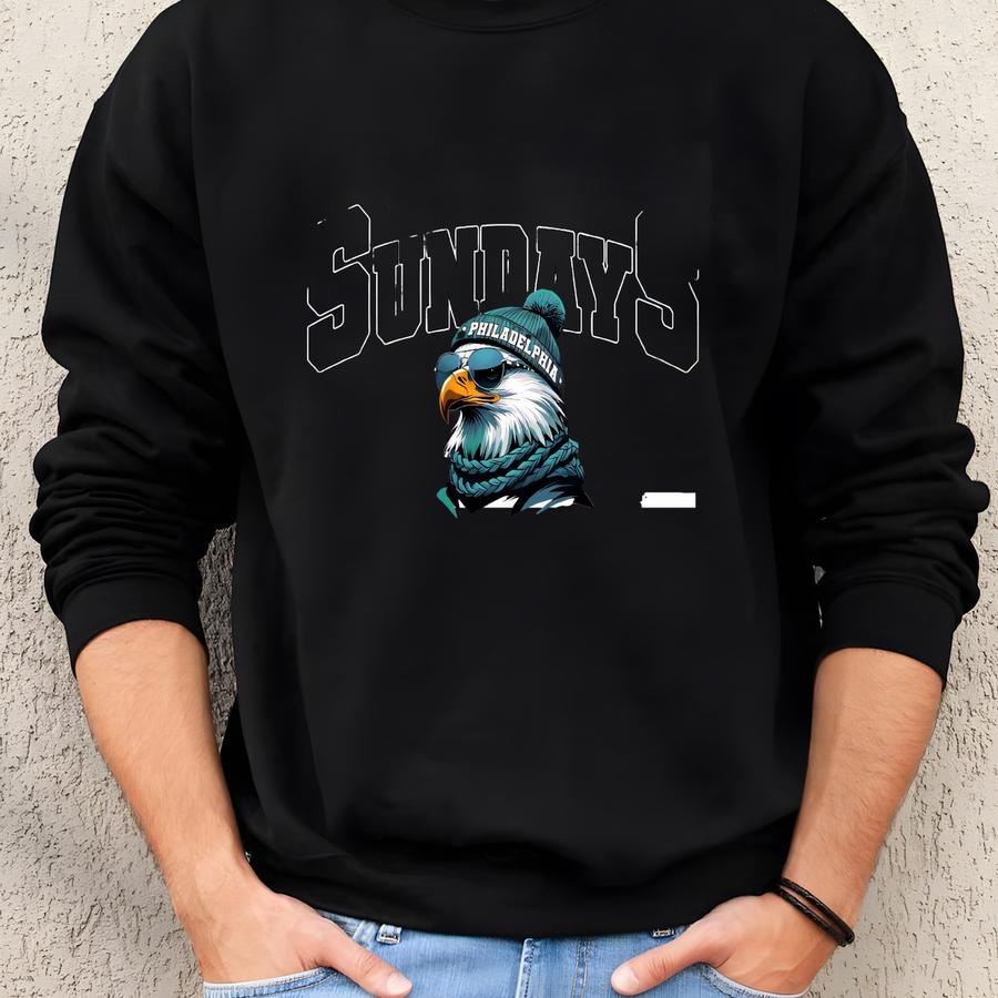 Sunday Are For The Birds Shirt, Philadelphia Football T-shirt, Philly Birds Game Day Tee, Philadelphia Sports Fan Shirt. Sweatshirt
