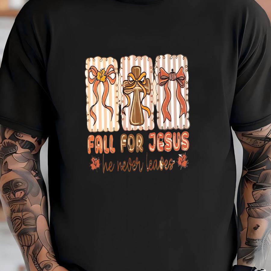 Fall For Jesus Hoodie: Christian Autumn Sweatshirt T-shirt