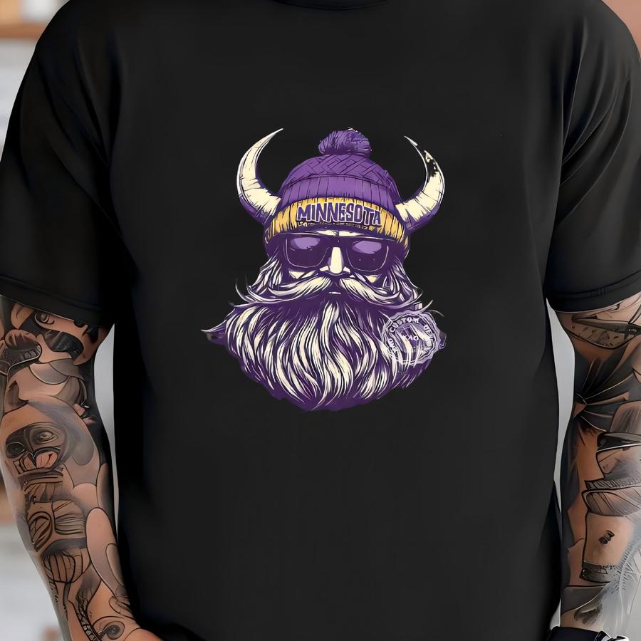 Minnesota Mascot Hoodie: Football Tee, Viking Sports Gear T-shirt