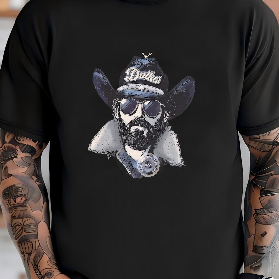 Football Mascot Hoodie: Cowboy Spirit Graphic Tee T-shirt