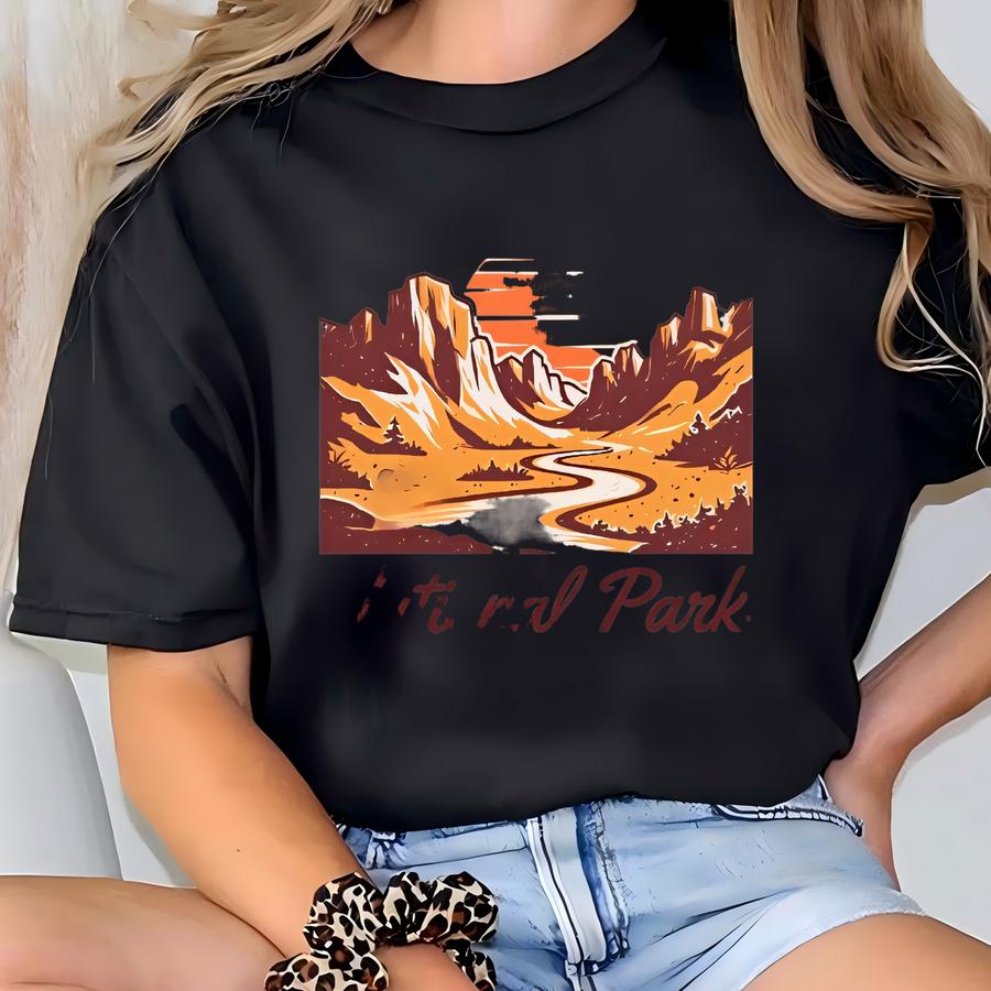 Zion National Park Hoodie: Vintage Hiking Tee, Nature Lover Gift T-shirt