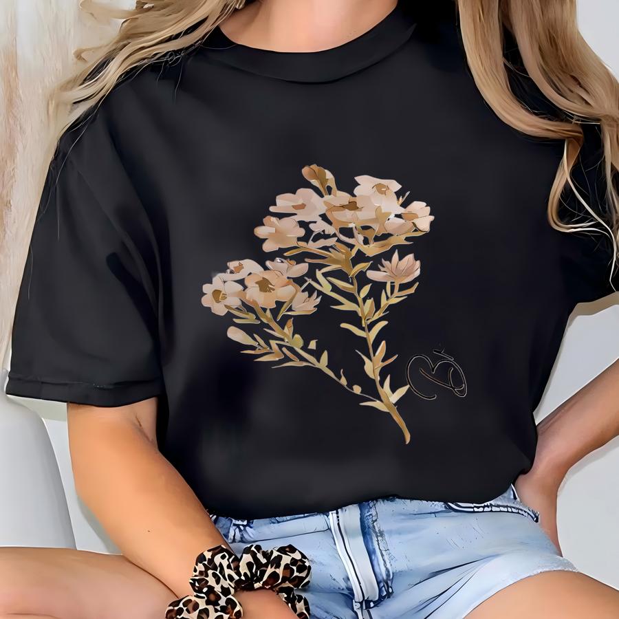 Custom Floral Sipper Glass 16oz: Eco-friendly Drinkware T-shirt