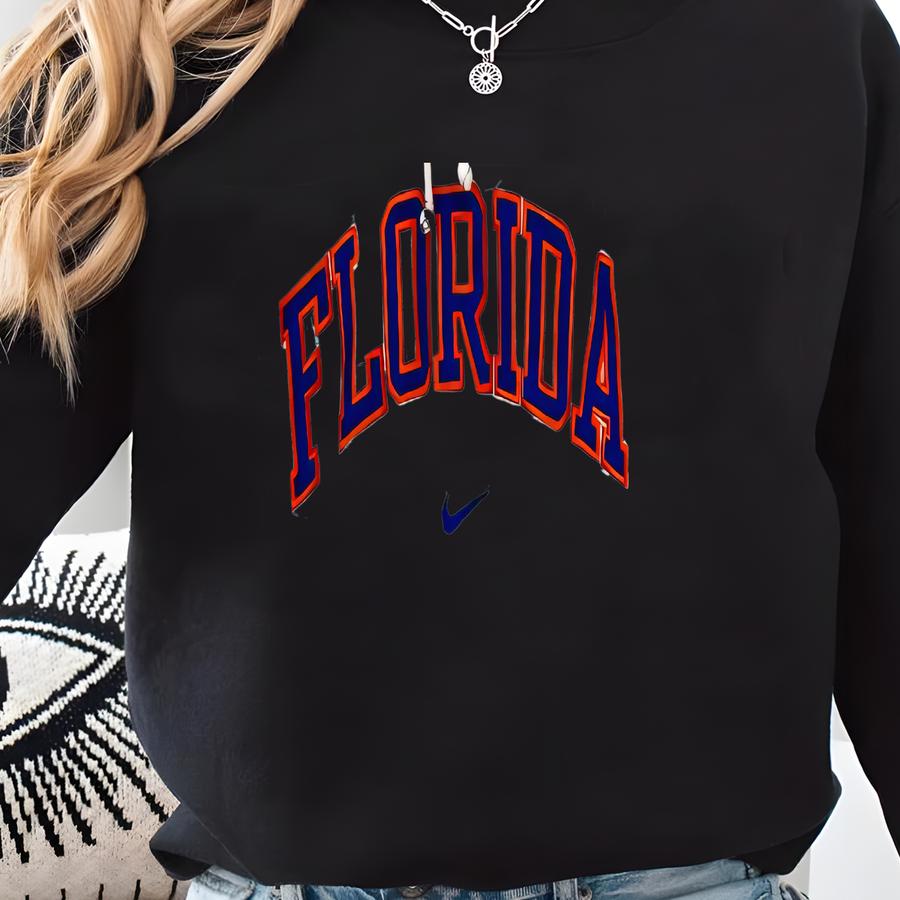 University Florida Y2k Center Swoosh Hoodie Men’s Medium Sweatshirt