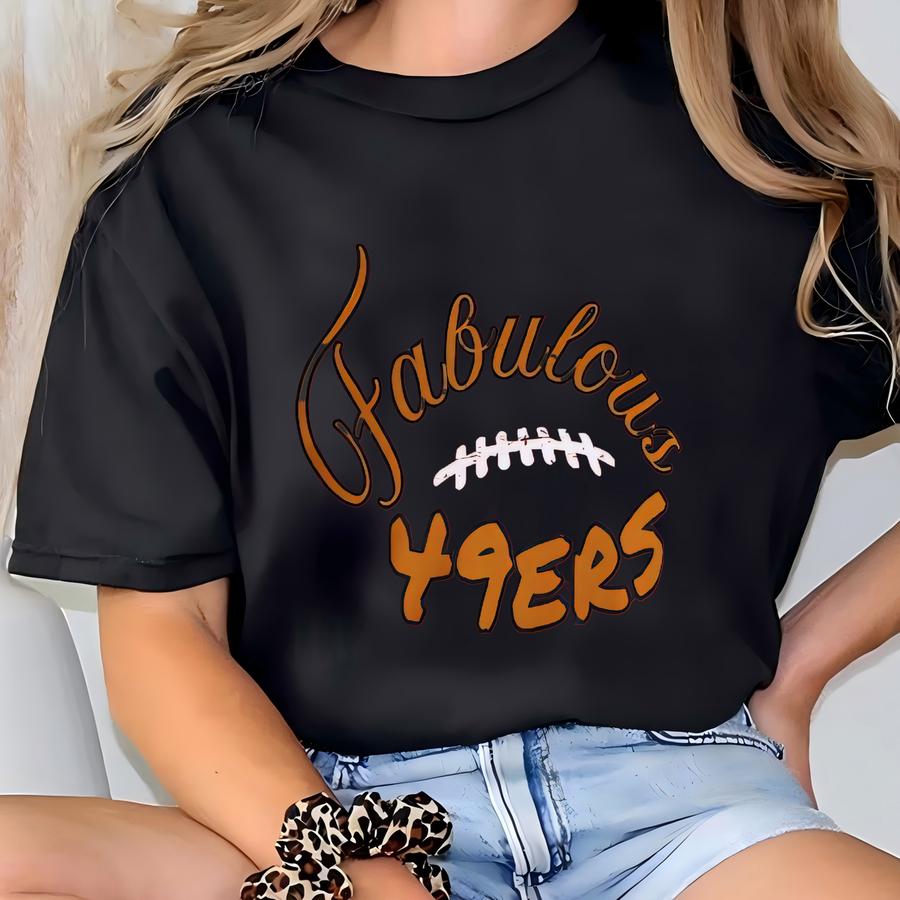 Vintage Style 49ers Hoodie: Unisex Football Fan Apparel T-shirt