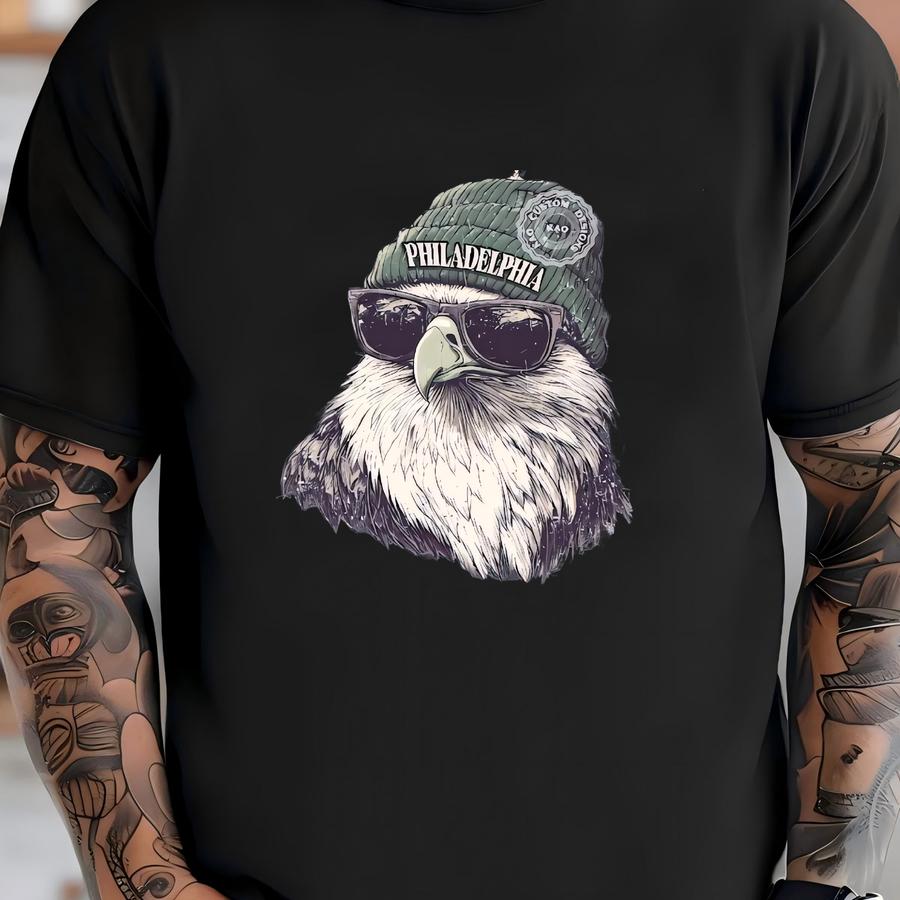 Vintage Philadelphia Football Sweatshirt: Eagle Spirit Crewneck, Animal Mascot Sports Gear T-shirt