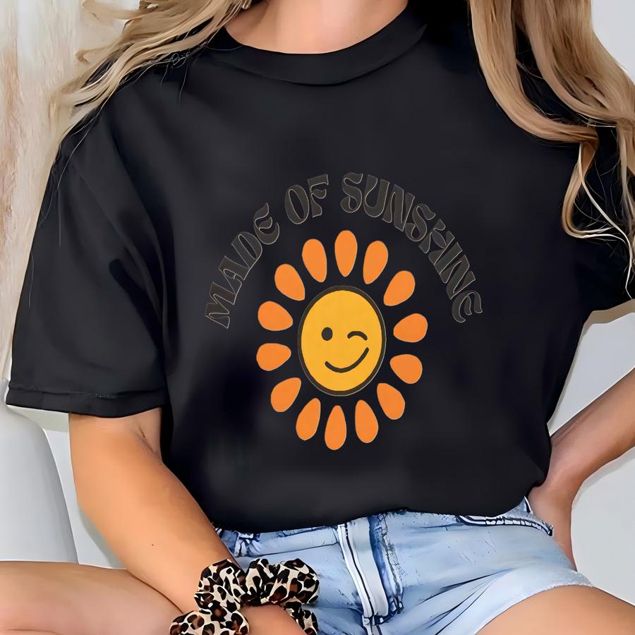 Sunshine Vibes Cotton Tee: Fun Summer Shirt For Sun Lovers T-shirt