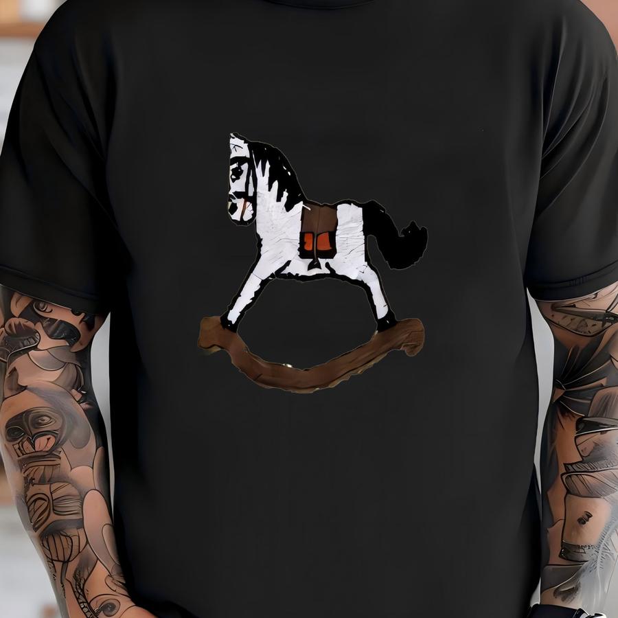 Vintage 70s Pannill Raglan Sweatshirt: Rocking Horse Graphic, Made In Usa T-shirt