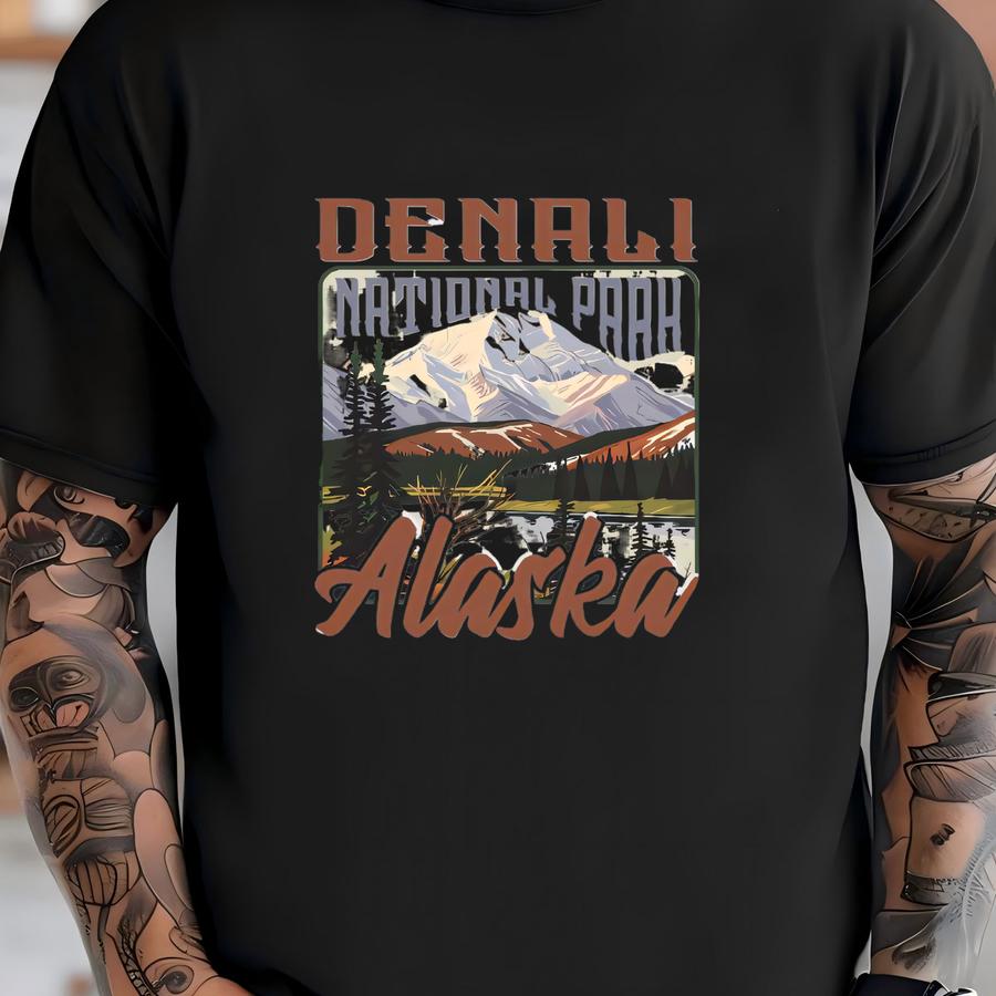 Denali National Park Hoodie, Alaska State Hoodie, Denali Souvenir, Camping Sweatshirt, National Park Trip, Hiking Shirt, Nature Lover Gift, T-shirt