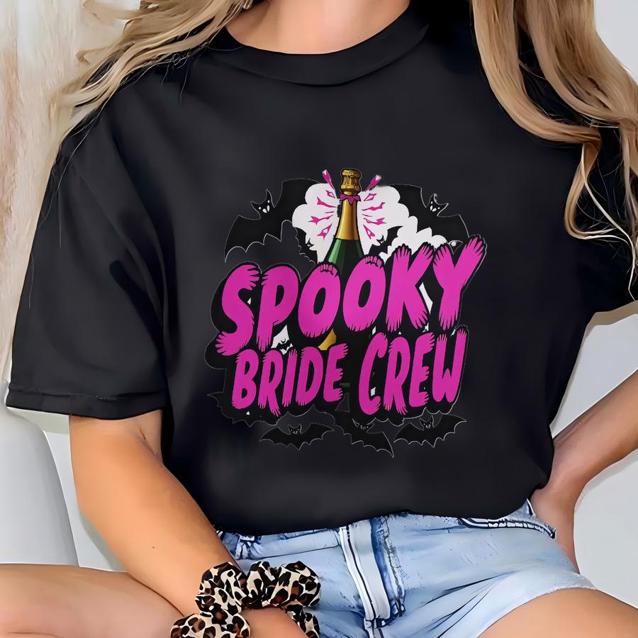 Spooky Bride Crew Halloween Tee: Bachelorette Party Gift T-shirt