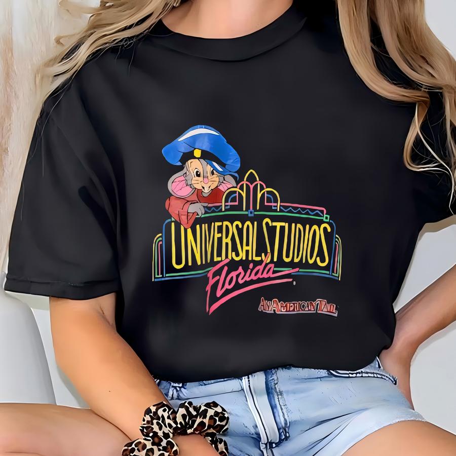 1980s An American Tale Universal Studios Movie Hoodie T-shirt