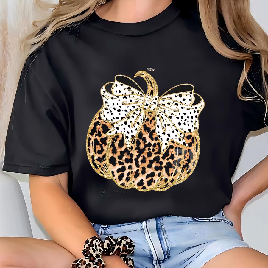 O Fall Sweatshirt, Leopard Pumpkin Shirt, Cheetah Pumpkin Shirt, Thanksgiving, Thankful Shirt Fall Shirt, O Pumpkin, Family Matching T-shirt