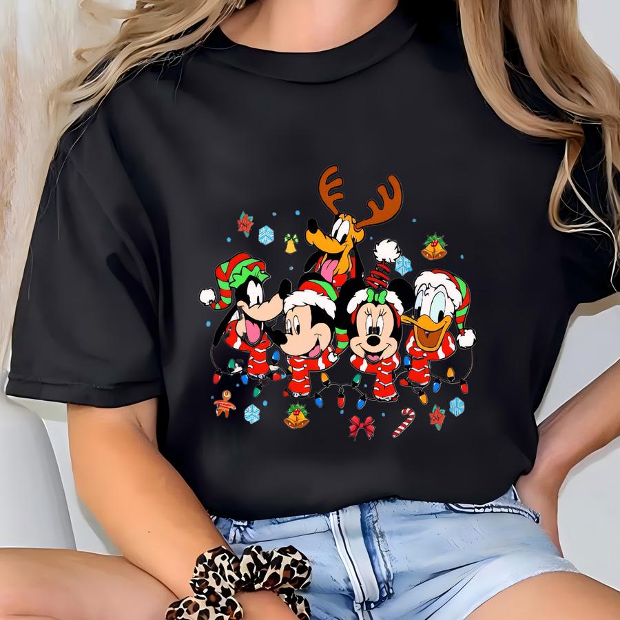 Family Christmas Gift, Two-sides Family Christmas Tees, Character Shirt, Family Christmas Shirt T-shirt