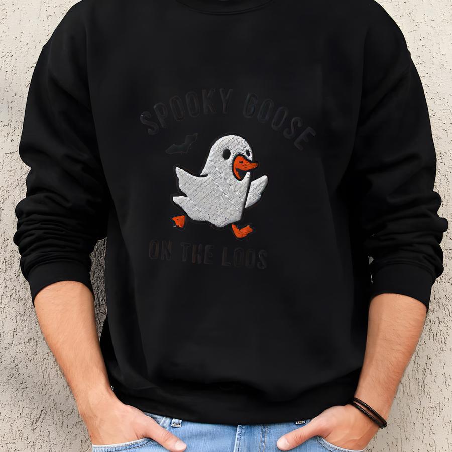 Spooky Silly Goose On The Loose Shirt, Halloween Silly Goose Tshirt, Fun Spooky Season Goose T-shirt, Silly Goose Lover Sweatshirt