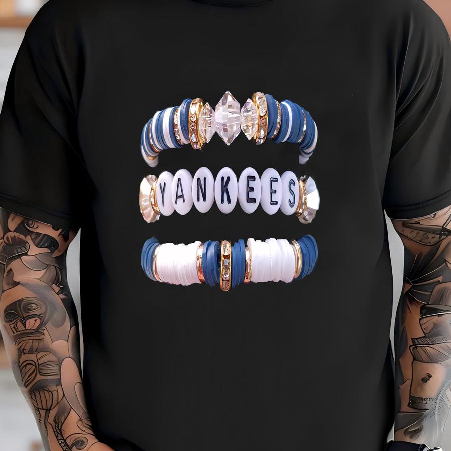 New York Heishi Bracelet Stack: Mlb Gameday Jewelry T-shirt