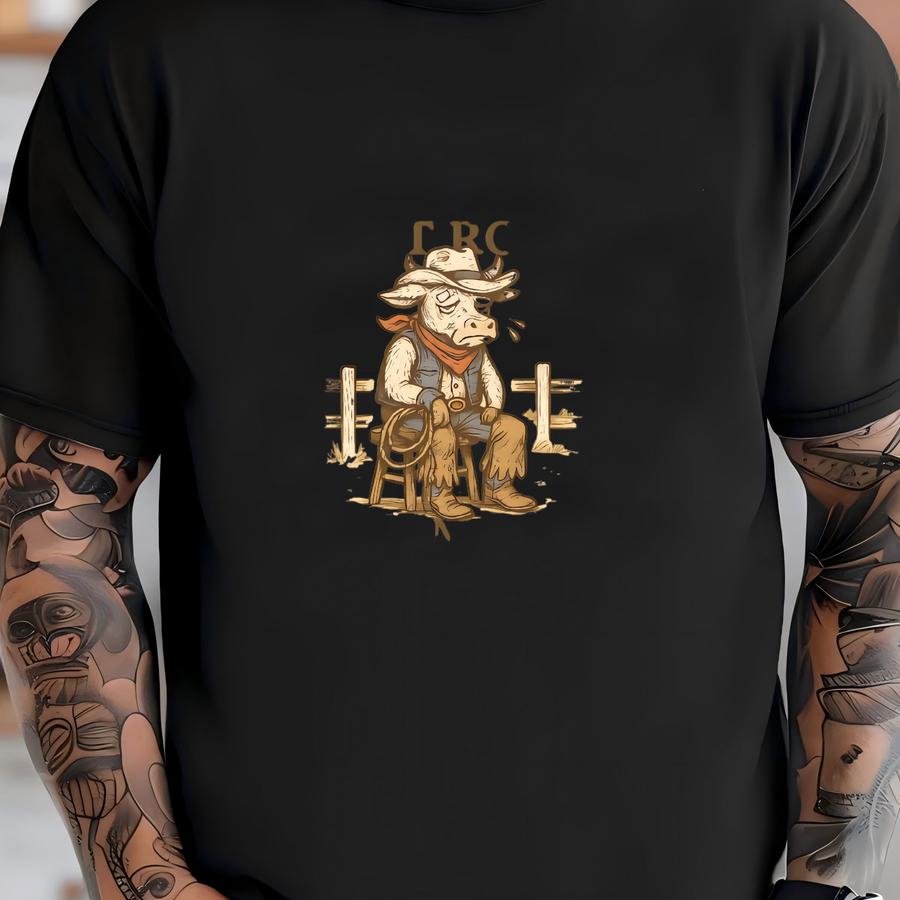 Funny Rodeo Hoodie Or Sweatshirt: Southern Saying, Cowboy Cow Design T-shirt