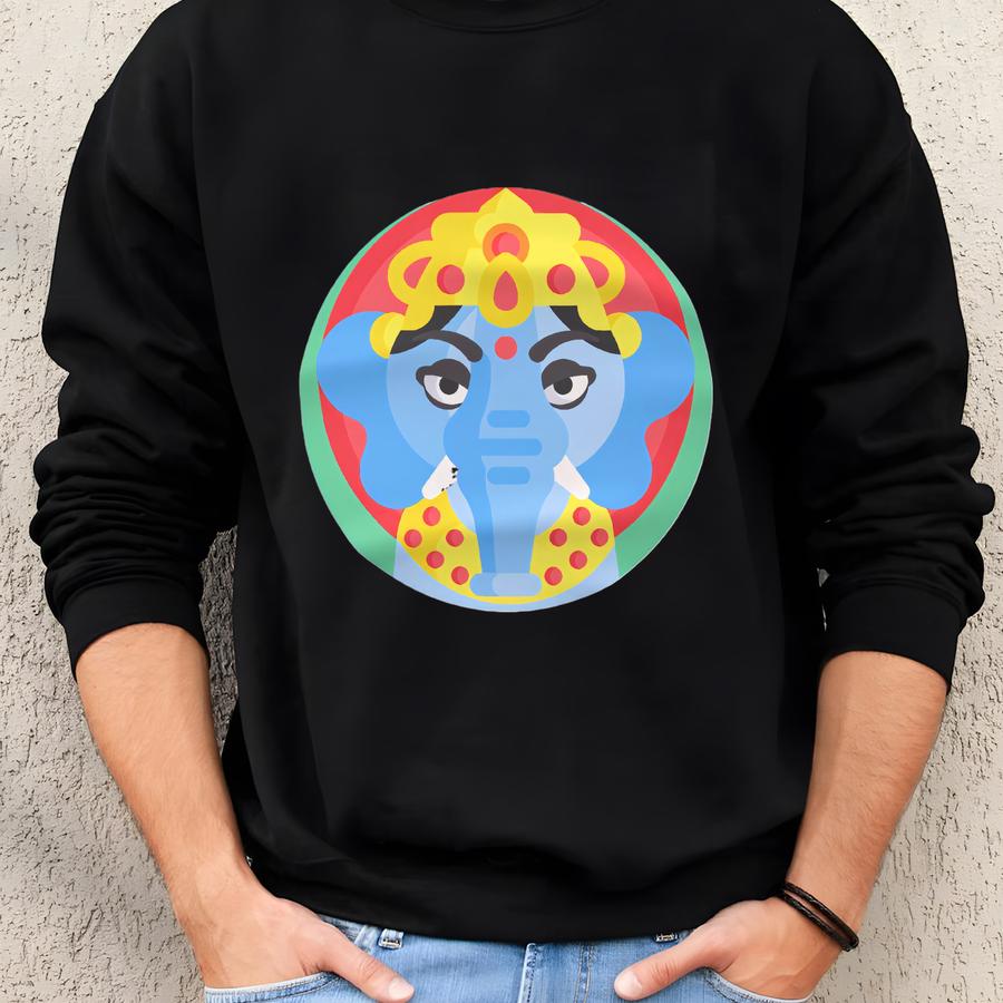 Custom Name Ganesha Baby Blanket: Soft Plush Nursery Decor Sweatshirt