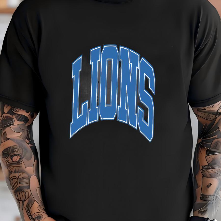 Lions Shirt, Game Day Shirt, Lions Football, Varsity Letter, Vintage Lions Shirt, Lions Mascot, Lions Shirt T-shirt