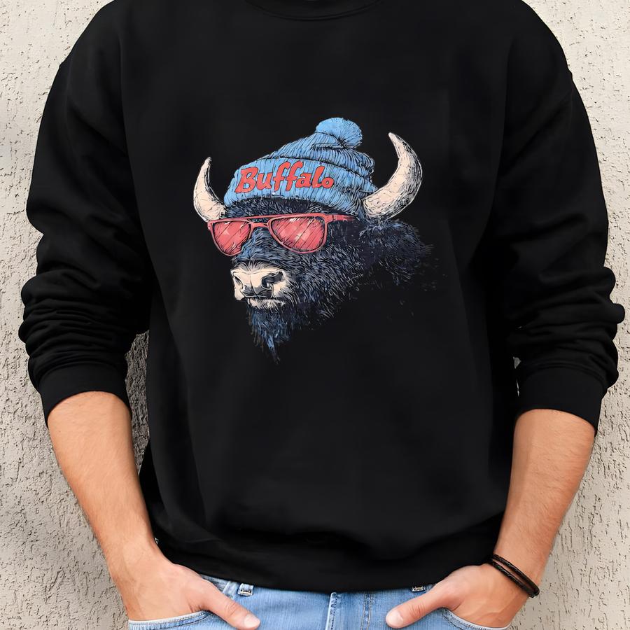 Buffalo Football T-shirt, Vintage Fan Gifts For Game Day, Sports Apparel, Unisex Buffalo Tee, Football Fan Gear - Unisex Tee, Game Sweatshirt