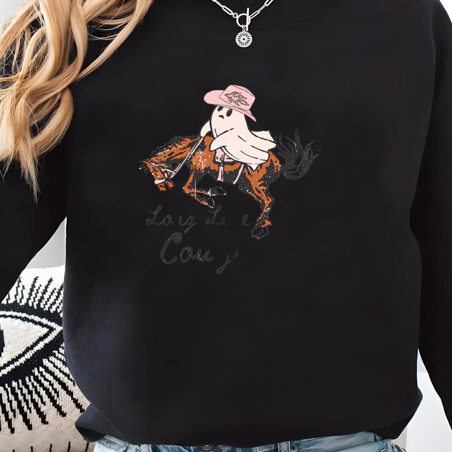 Cowboy Ghost Shirt: Western Ghost Tee, Sweatshirt