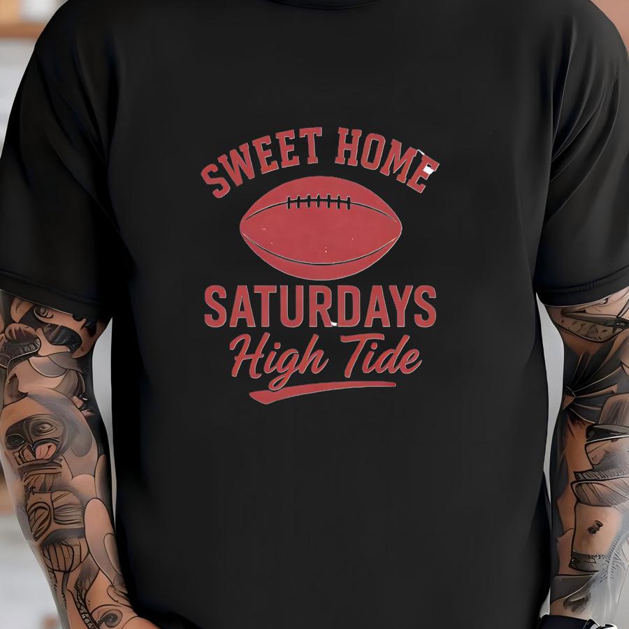 High Football Tee: Distressed Vintage Graphic, Game Day Shirt T-shirt