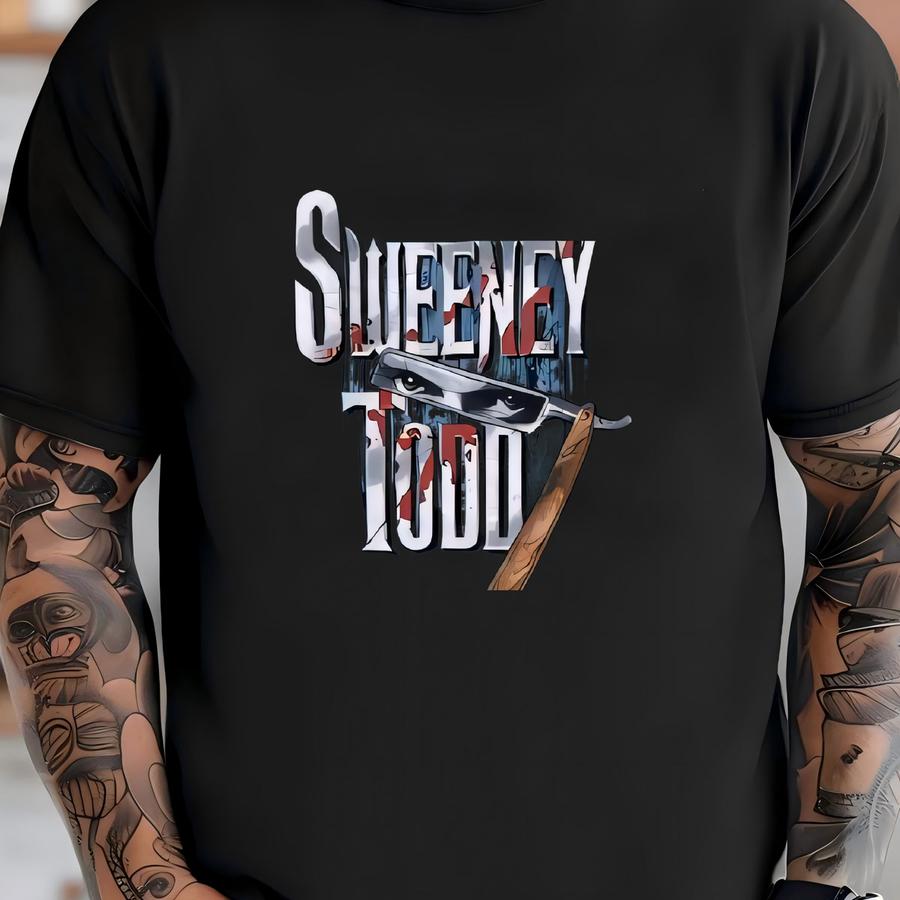 Vintage Sweeney Todd Tshirt The Demon Barber Of Ft Street Size Large Serial Killer Movie By  T-shirt