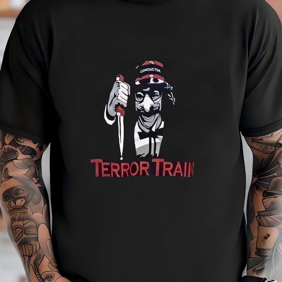 Vintage Terror Train Movie Hoodie - Horror Film Xxl T-shirt