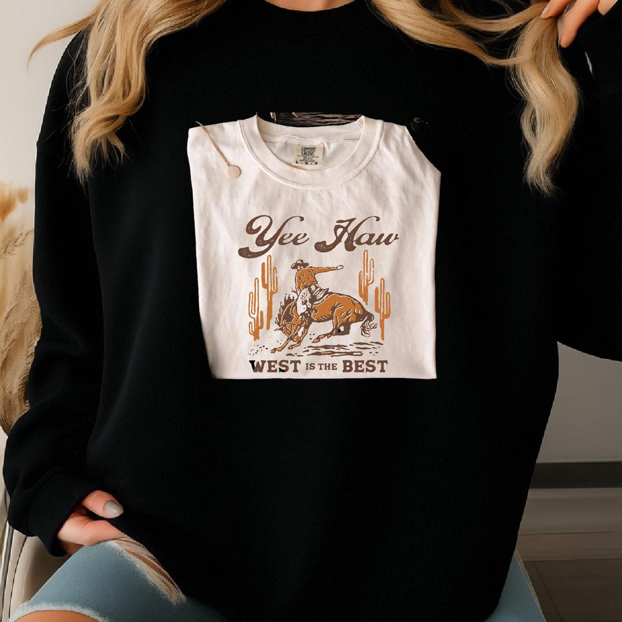 Yee Haw, Western Tee, Vintage, Country, Tee Sweatshirt