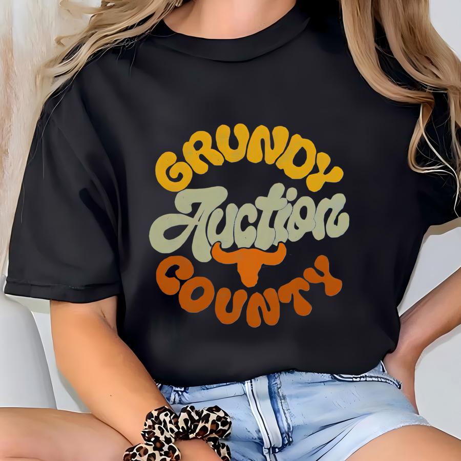 Gundy County Auction, Western Tee, Vintage, Country, Country Music, Tee T-shirt
