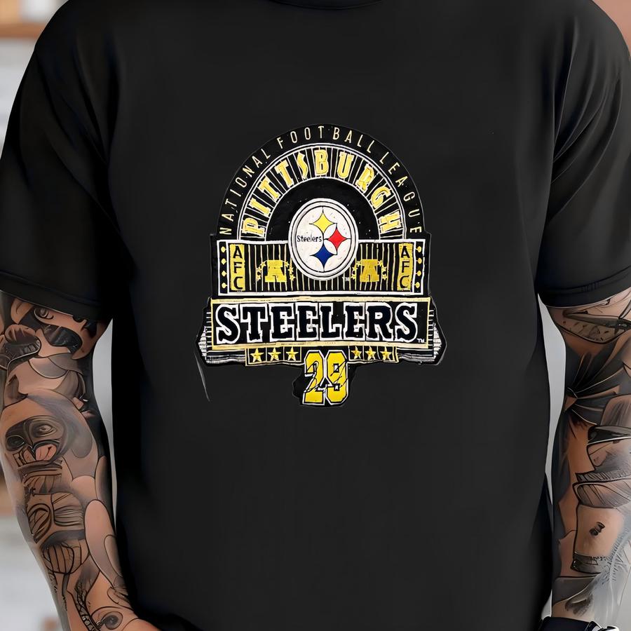 Vintage 1990s Pisttburgh Steelers Barry Foster Running Back Football Nutmeg By Campri Zip Up Bomber Jacket (size Adult Large) T-shirt