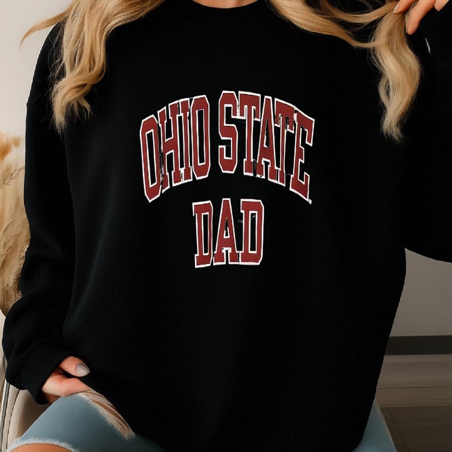 Vintage Ohio State Buckeyes Ncaa Sweatshirt Ohio State Buckeyes Dad Spell Out Sweater Ohio Sate University Gray Crewneck Size Xl Sweatshirt