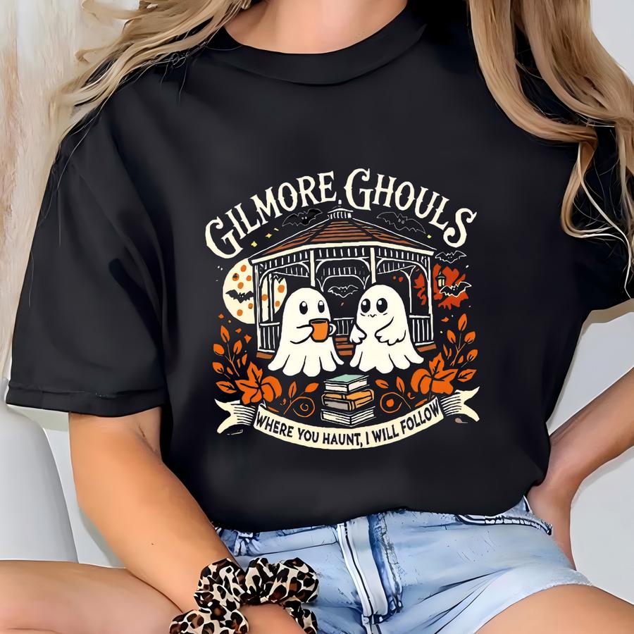 Gilmore Ghouls Shirt, Ghost Parody Halloween Shirt, Fall Shirt For Gilmore Girl Fans, Halloween Shirt, Tv Show Fan Shirt T-shirt