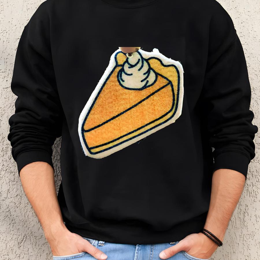 Pumpkin Pie Slice Air Freshener: Cozy Fall Car Charm Sweatshirt
