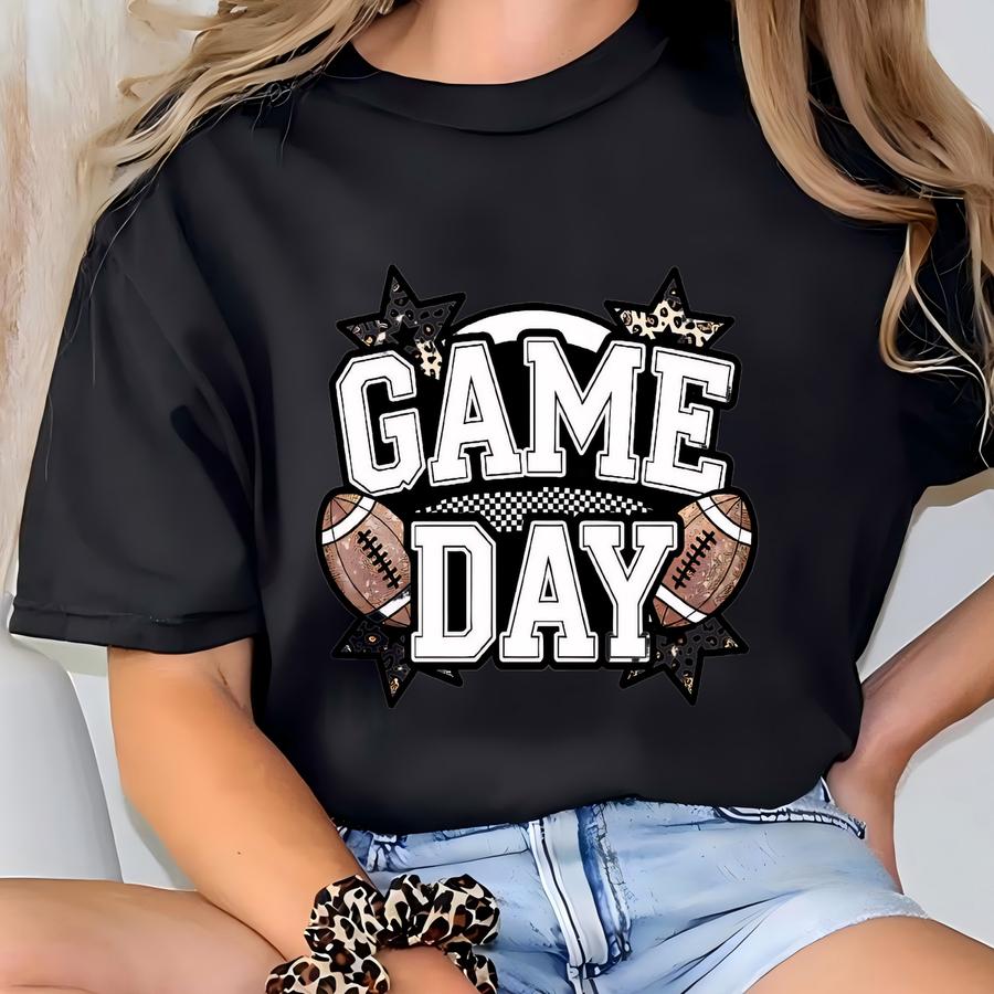 Game Day Sweatshirt | Women Football Sweater | Cute Sports Fan Hoodie | College High School Football Outfit | Football Mom Sweatshirt T-shirt