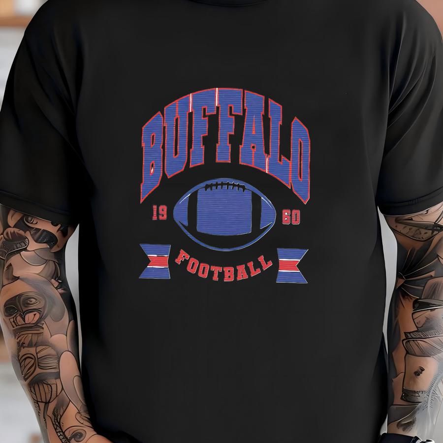 Buffalo Football Shirt, Vintage Buffalo Football, , Buffalo Tshirt, Buffalo Football Fan Gift, Buffalo Football, Women Men T-shirt