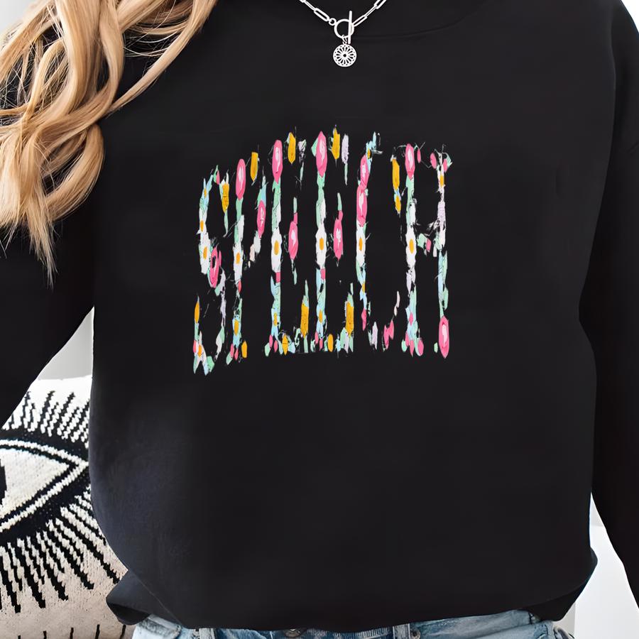 Floral Speech Therapy Sweatshirt, Slp Hoodie, Speech Pathology Gift, Language Pathologist Hoodie, Slp Shirt, Gift For Her Sweatshirt