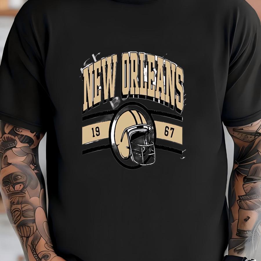 2 Files Png Vintage New Orleans Football Png, Game Day Png, Football Lovers, Sports Design, Sublimation Football Graphic, Game Day Png Files T-shirt