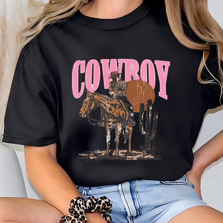 Cowboy Take Me Away Hoodie, Retro Western Rodeo Shirt, Cowgirl Hoodie, Sweatshirt, Long Sve, Country Gift Skuc61 T-shirt