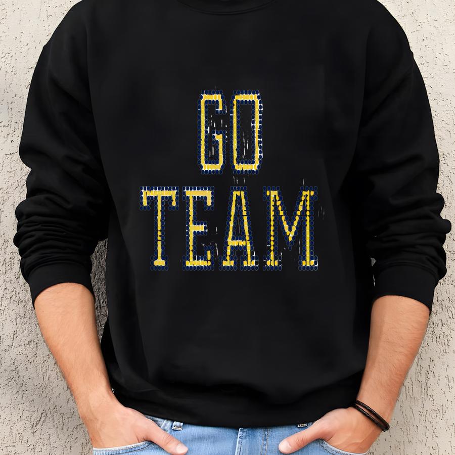 College College Rhinestone Tank, Custom College Rhinestone Shirt, College Game Day Top, Go Team Rhinestone Tank Sweatshirt